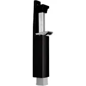 Dx Deurvastzetter luxe voetstift uitslag 60mm - zwart