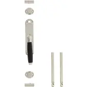 Intersteel | Kruk-espagnolet | Rechts Ton 400 met stangenset 2x1250mm | Nikkel/ebbenhout