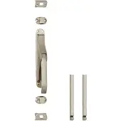 Intersteel set pomp-espagnolet incl. stangenset 2x125cm - nikkel mat