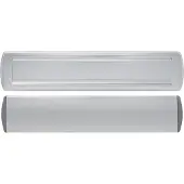 Axa Curve Plus briefplaat met tochtklep en schacht deurdikte tot 72mm. - aluminium geslepen