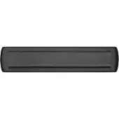 Axa Curve Plus briefplaat - aluminium/zwart geslepen