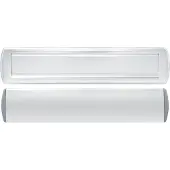 Axa Curve Plus briefplaat met tochtklep en schacht deurdikte tot 72mm. - aluminium naturel