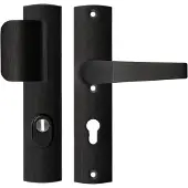 Axa | Veiligheidsbeslag | D-duwer+kruk Arrow | PC72 | 242x52x13 | Alu Zwart