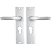 Axa Binnendeurbeslag (basic) Edge kruk Blok PC55 Aluminium (Set)