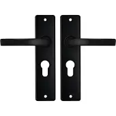 Axa binnendeurbeslag (basic) Edge kruk blok PC55 Zwart (Set)
