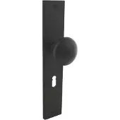 Intersteel | Knop op schild met sleutelgat | Rechthoekig | SL56 | Mat Zwart