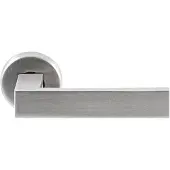 Hardbrass Hard Brass | Shuffle Deurkruk Seattle RR Inox Geborsteld RVS Op Rond | Rozet