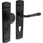 Intersteel | Veiligheidsbeslag | Helena | PC72 | Oud Grijs | Afgerond | Geveerd