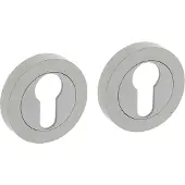 Intersteel | Rozet met profielcilindergat | Rond | 52x10mm | Wit