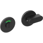 Intersteel | Rozet toilet-/badkamersluiting | Rond | RVS Geborsteld Mat Zwart
