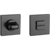 Aprile Toiletgarnituur vierkant 52X52X7mm mat zwart