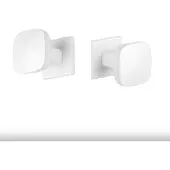 Aprile deurknoppen Querca mat Wit– draaibaar/vast