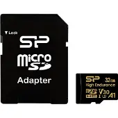 Silicon Power Micro SD-kaart 32GB - High Endurance microSDXC - Voor 24/7 Opnemen Dashcam en Beveiligingscamera