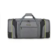 Decent Flexplus weekendtas Grijs/lemon groen