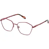 Just cavalli VJC073 56/16/140 Volledig Glanzend Rood Metalen Bril Vrouw VJC073
