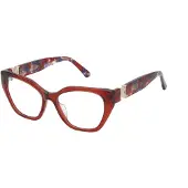 Nina Ricci Bril - - VNR371V - Transparant rood glanzend - Acetaat - 52/16/140
