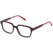 FILA Bril - - VFI303 - Acetaat - Top zwart+rood (Zwart) - Maat 51/17/140