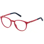 FILA Bril - - VFI706L - Mat rood - Kleine maat - Ronde kunststof montuur 49/17/135