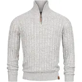 INDICODE JEANS Trui 'Hector' wit