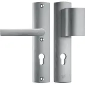 Axa | Veiligheidsbeslag Curve duwer+krukBlok | PC72 | 242x52x13 | Alu