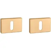 Aprile | Sleutelrozet | Premium & Prestige | Rechthoekig | 50x33x7mm | Mat-Goud