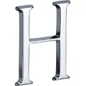 Artitec Mi Satori Huisletter Roman 50mm-H glans chroom