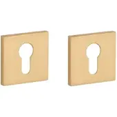 Aprile Comfort Profielcilinder rozet 53x53x7mm goud satiné Rozetten