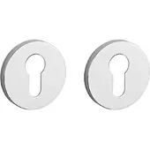 Aprile Comfort Profielcilinder rozet Ø53x7mm Chroom gepolijst Rozetten