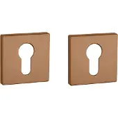 Aprile Premium Profielcilinder rozet 52x52x7mm mat koper PVD Rozetten