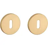 Aprile Comfort Rond Sleutelrozet Ø53x7mm goud satiné Rozetten