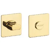 STERK | WC garnituur KVADRAT 1712 | Ultra dun | 3mm | Vierkant | Goud gepolijst PVD