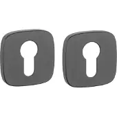 STILE APRILE Cilinderrozet Afgerond Zwart 53x53x7mm