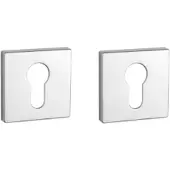 Aprile Comfort Profielcilinder rozet 53x53x7mm Chroom gepolijst Rozetten