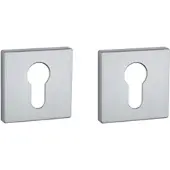 Aprile Comfort Vierkant Sleutelrozet 53x53x7mm Mat Chroom Rozetten