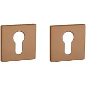 Aprile | Prestige Profielcilinder rozet | 52x52x5mm | Koper Mat PVD