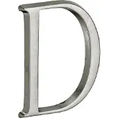 Artitec Mi Satori Huisletter Roman 50mm-D antiek chroom mat
