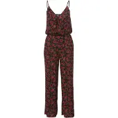 KOROSHI Jumpsuit groen / rood / zwart
