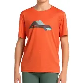 +8000 Hule T-shirt Met Korte Mouwen Oranje 10 Years Jongen