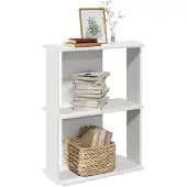 vidaXL Boekenkast 3-laags 60x30x80 cm bewerkt hout wit