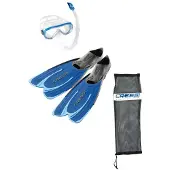 Cressi Agua Snorkeling Set Blauw EU 35-36