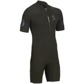 SCUBAPRO Oneflex F-zip Man 2.5 Mm Short Sleeve Shorty Zwart S Man