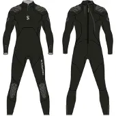 SCUBAPRO Everflex Yulex 5/4 Mm Woman Diving Wetsuit Zwart L Vrouw
