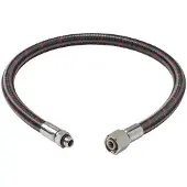 Miflex High-flexible Regulator Unf 3/8 Hose Zwart 75 cm