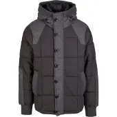 Brandit Winterjas 'Garret' grijs / zwart