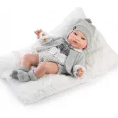 MuÑecas Guca Manu Baby Reborn Hairless 42-46 Cm Wit Kinderen