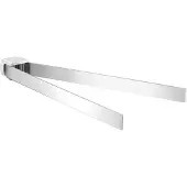 Gedy Pirenei Verstelbare dubbele handdoekhouder 35cm, chroom