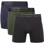 Bamboo Basics Boxershort Bamboo Basics Men Rico Black Army Navy (3-Delig)-XXL