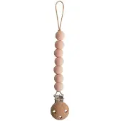 Mushie Dummy ketting Halo, Blush