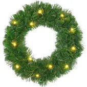 Intratuin Kerstkrans Winterberg Met LED Verlichting D 35 Cm