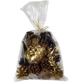 Intratuin Kerststuk Decoratie Potpourri Mix Naturel / Goud 500 G